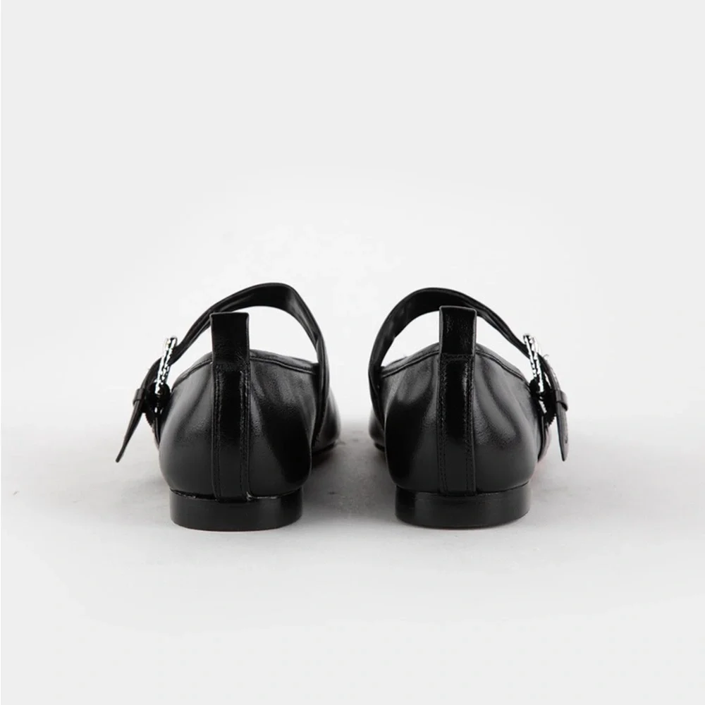 Dolce Vita Arora Ballet Mary Jane Patent Flats Sandals - Picture 7 of 15